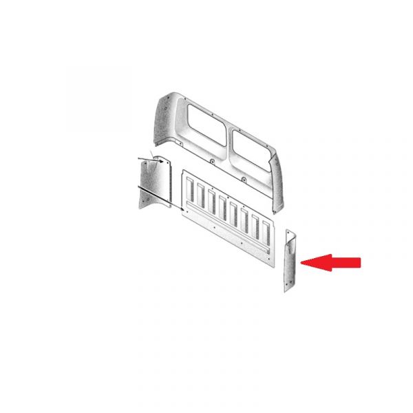 Обивка кабины ГАЗель-3302 зад. бок. левая ("Технопласт",г.Н.Новгород) /3302-5602233/