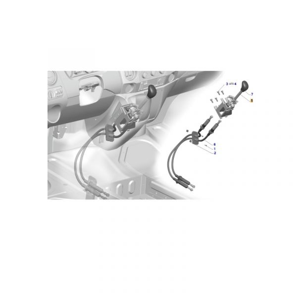 Рычаг КПП ГАЗон NEXT (дистанц. перекл.) (КОРА, г. Набережные Челны  ГАЗ Оригинал) /C41R11.1703010/