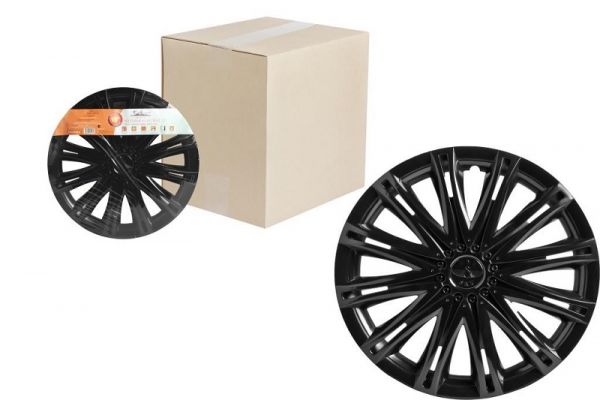 Колпак колеса декоративный "Скай" черные глянец R-15 (к-т 2шт.) (Airline) /AWCC-15-13/