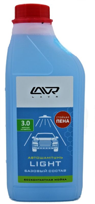 Автошампунь для бесконтактной мойки "LAVR" 1000 мл (1:20-1:50) (моющая актив. 3.0) /Ln2301/