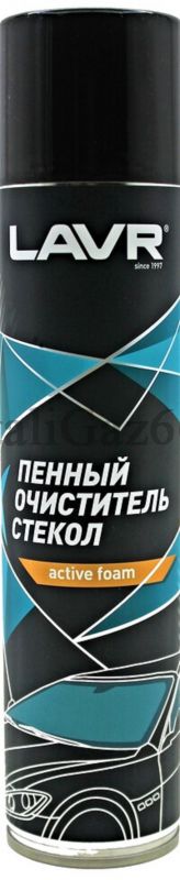 Очиститель стекол "LAVR" 400 мл (аэрозоль) пенный /Ln1621/