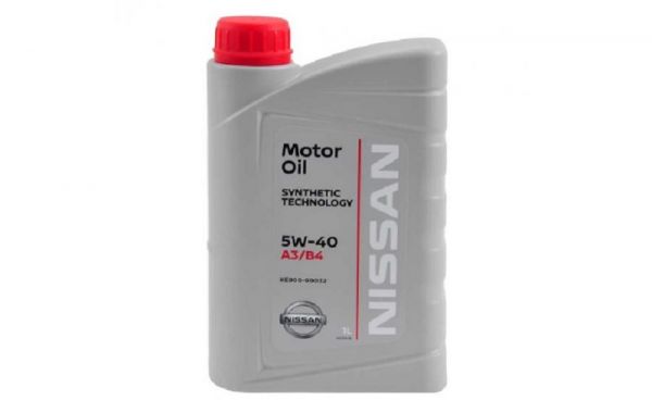 Масло моторное "NISSAN" 5W-40 SL/СF A3/B4 (1 л) синт. /KE900-90032/
