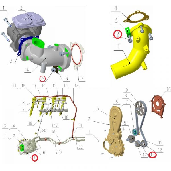Болт М 8*30 дв. серии "G" (Foton ГАЗ Оригинал) /.РР10005385/