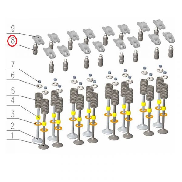 Гидрокомпенастор дв. серии "G" (Foton ГАЗ Оригинал) /.РV10001518/