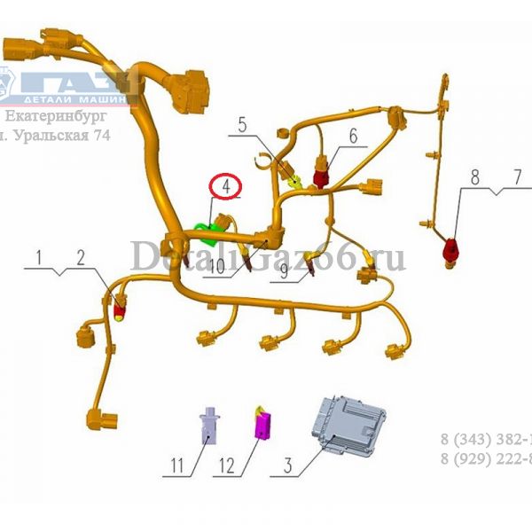 Датчик температуры и давления на впуске дв. серии "G" (Foton ГАЗ Оригинал) /.РV10001538/
