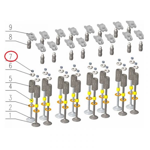Сухарь клапана дв. серии "G" (Foton ГАЗ Оригинал) /.РV10001519/