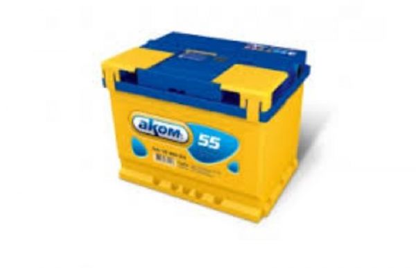 АКБ АКОМ 55 А/ч, 500A, п/п, 12 В (242*175*190) /55500a/