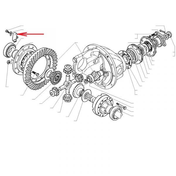 Маслоулавливатель редуктора з/моста ГАЗ-3307-09, Валдай, ГАЗон NEXT (ПАО "ГАЗ") /53-2403022/