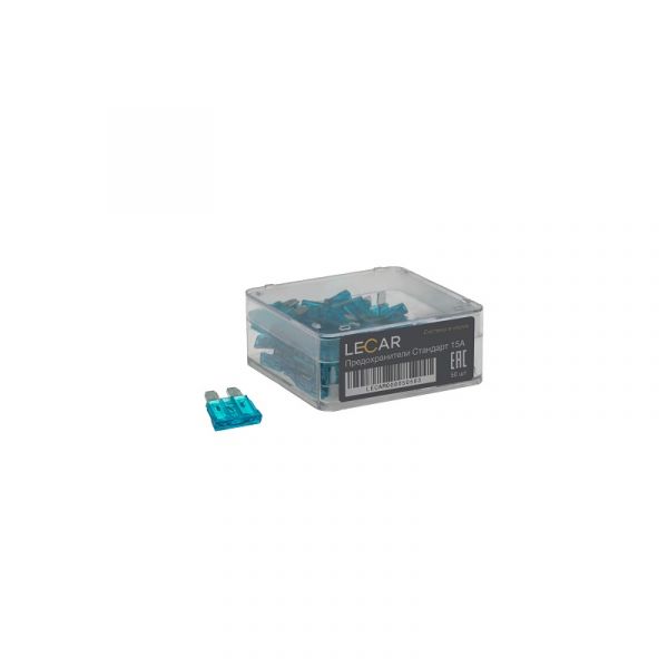 Предохранитель 15 А плоск. "НОРМА" (в упак. LECAR) /LECAR000050503/