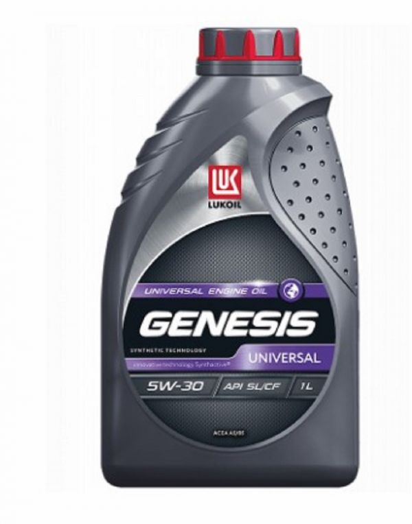 Масло моторное "Лукойл" Genesis Universal 5W30 API SL/CF, ACEA A5/B5 (1 л) синт. /3148620/