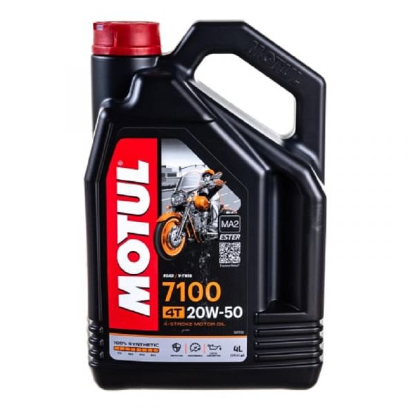 Масло моторное "MOTUL" 7100 4T 20W50 (4 л) синт. /104104/