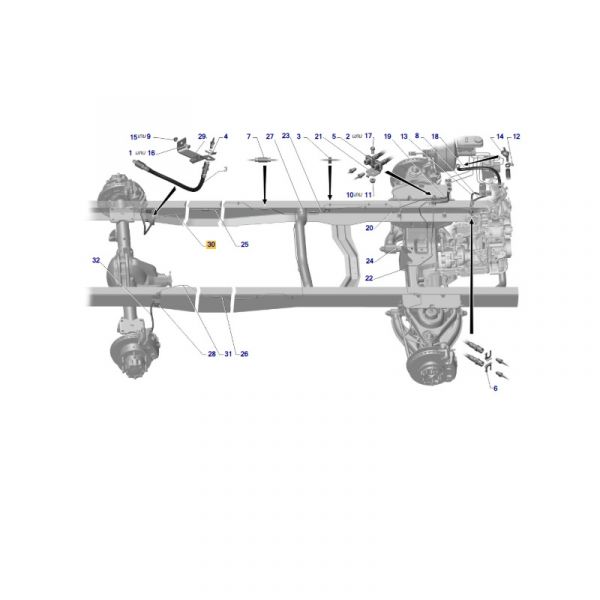 Трубка от муфты к шлангу заднего левого тормоза ГАЗель NEXT (4,6 т.) (ООО "ИАТ"  ГАЗ Оригинал) /С41R92-3506071/