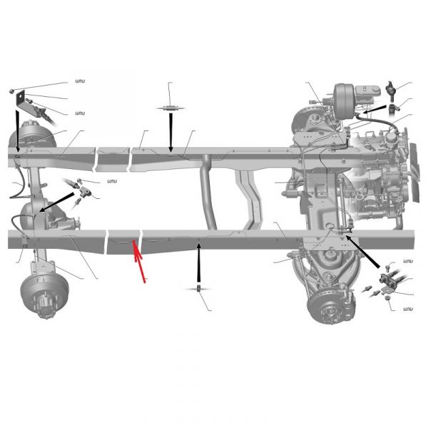Трубка от муфты к муфте правая (НПО "Автопромагрегат"_г. Нижний_Новгород) /А22R32-3506068-20/