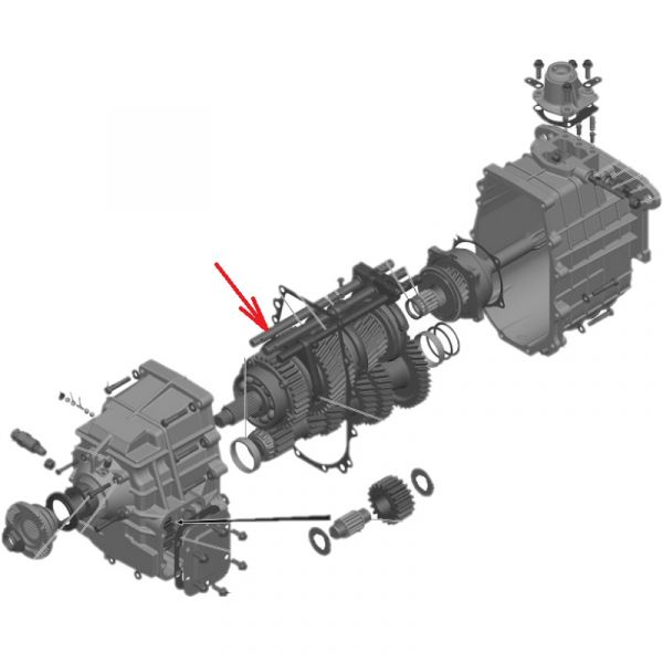 Шток переключения КПП ГАЗон NEXT (4,5 пер.) (ООО "НИЖЕГОРОДСКИЕ МОТОРЫ") /С41R11-1702060/