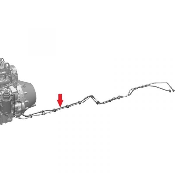 Трубка топливная сливная от двигателя дв. Cummins ISF 2.8L ГАЗель ЕВРО-5 (ТИССАН ООО  ГАЗ Оригинал) /3302.1104100-10/
