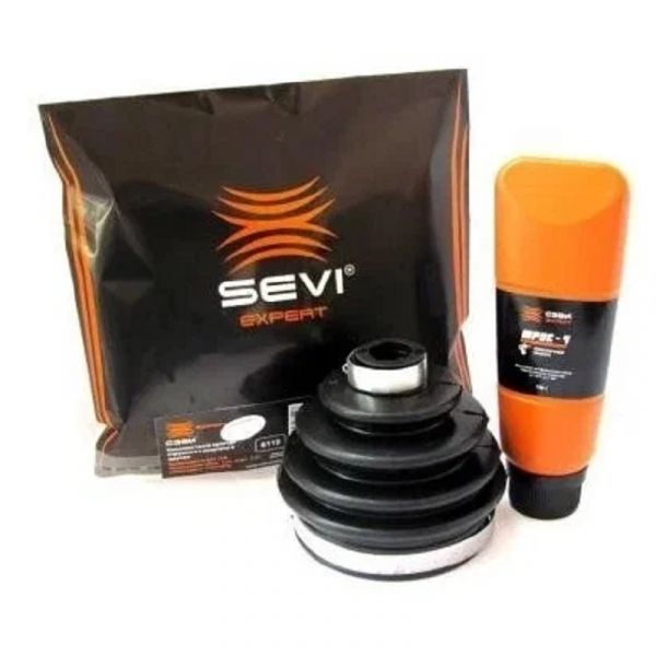 Пыльник ШРУСа ВАЗ-2108-15,2170 наружный в сб. (смазка + хомут + гайка + стоппор) (СЭВИ г.Балаково) /6110/