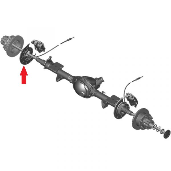 Механизм ручного тормоза ГАЗель NEXT лев. (диск. тормоза) (Sorl ГАЗ Оригиналl) /A65R32.3507011/