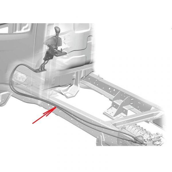 Трос переключения передач КПП Валдай NEXT (ООО "КОРА" Оригинал) /С49RD2.1703016/