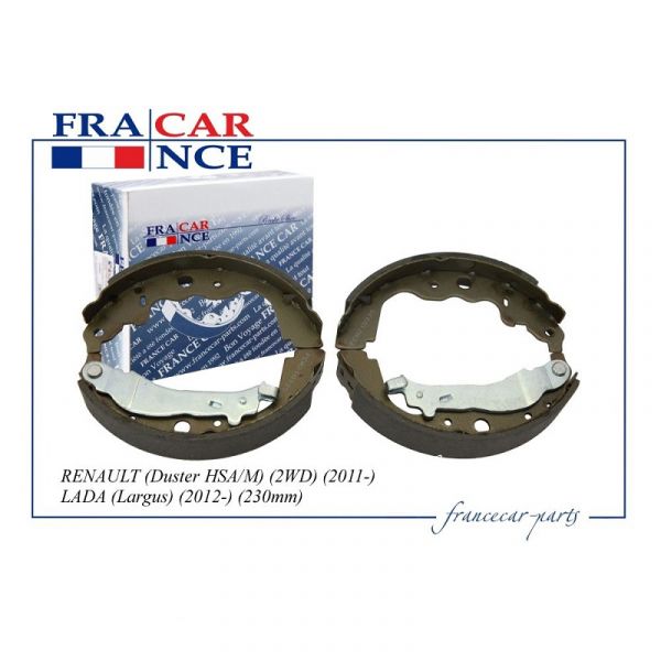 Колодка тормозная зад. ВАЗ-Largus,RENAULT Logan (без АБС) к-т 4 шт (FranceCar) /fcr210335/
