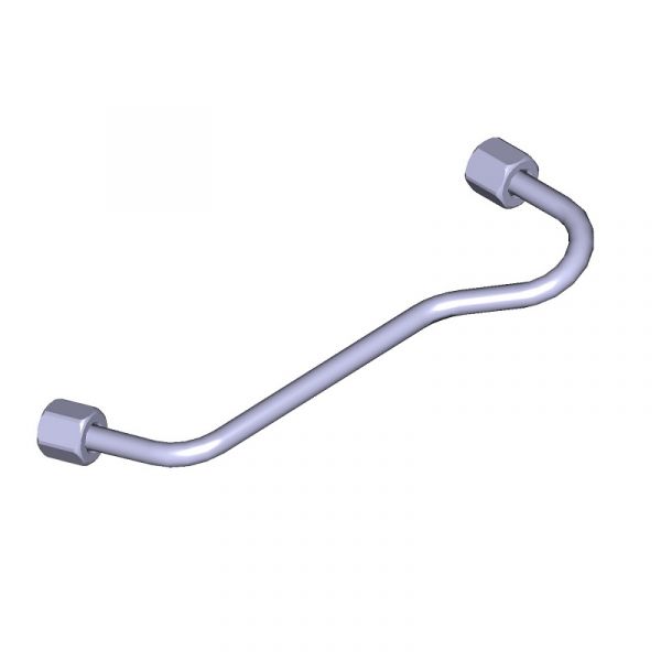 Трубка топливная к форсунке ГАЗон NEXT дв. ЯМЗ-534 ЕВРО-5 2-го цилиндра (ПАО "Автодизель"(ЯМЗ)) /53443.1112402/