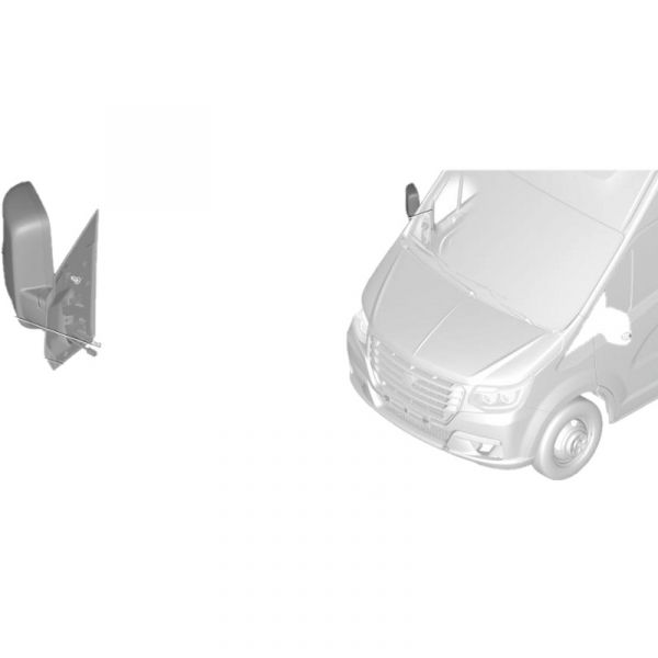 Зеркало ГАЗель NN правое с мех.приводом (FEKA Automotive d.o.o. Cuprija) /А31R33.8201020/