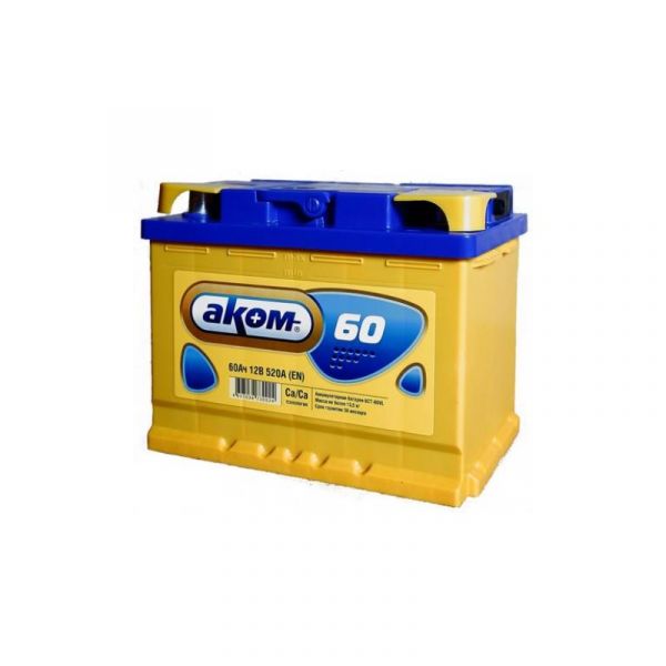 АКБ АКОМ 60 А/ч, 540A, п/п, 12 В (242 х175 х190) /60540a/