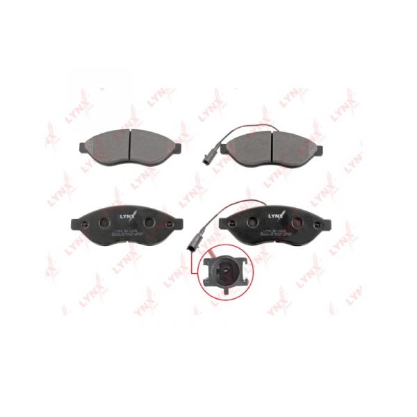 Колодки торм. перед. FIAT 4Y NUOVO DUCATO MY 2014 (2014-2022) (LYNXauto) /BD-2828/