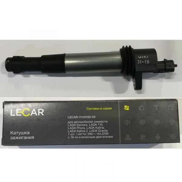 Катушка зажигания ВАЗ-1118-21124 1.6 16v (в упак. LECAR ) /lecar012010203/