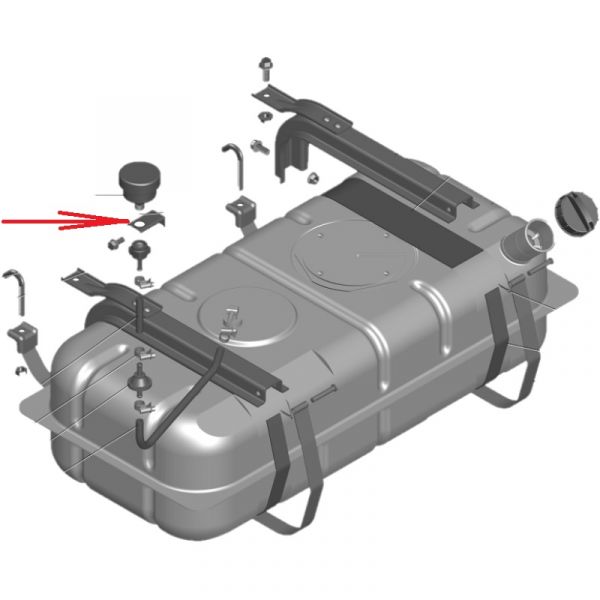 Кронштейн фильтра бака топливного ГАЗель NEXT,Соболь-231073 (ООО "Автомобильный завод "ГАЗ") /A22R22-1101290-10/