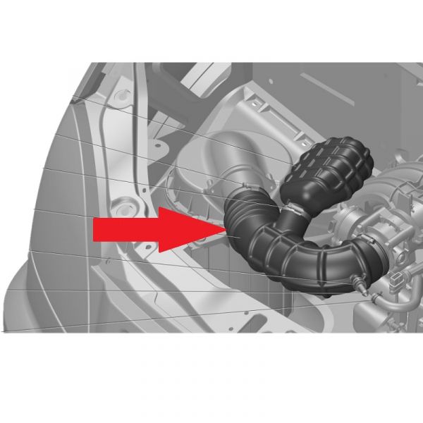Шланг возд. фильтра ГАЗель дв. А274 (ОАО "ЯРТИ" ЯРОСЛАВЛЬ  ГАЗ) /33023-1109192-30/