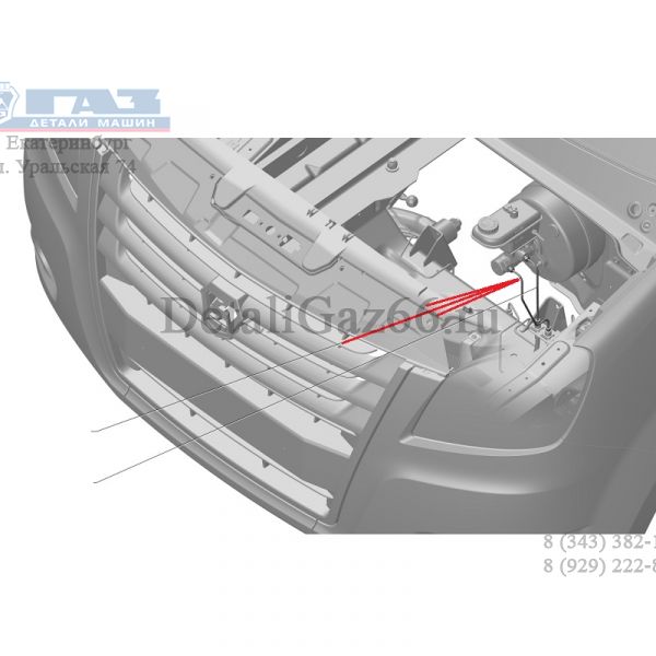 Трубка торм. от вторичной полости ГТЦ ГАЗель NEXT (НПО "Автопромагрегат"_г. Нижний_Новгород  Автопромагрегат ГАЗ Оригинал) /А21R23-3506065-20/