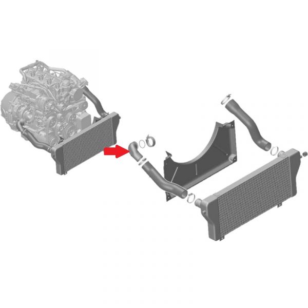 Патрубок нагнетательный к ТКР ГАЗель NEXT (ПАО "ГАЗ" Оригинал) /А21R32-1172066/