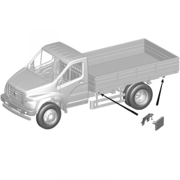 Фонарь боковой ГАЗон NEXT габаритный со светоотр. (ООО "Автоэлектроконтакт новые технологии" ГАЗ Оригинал) /50.3731-08/