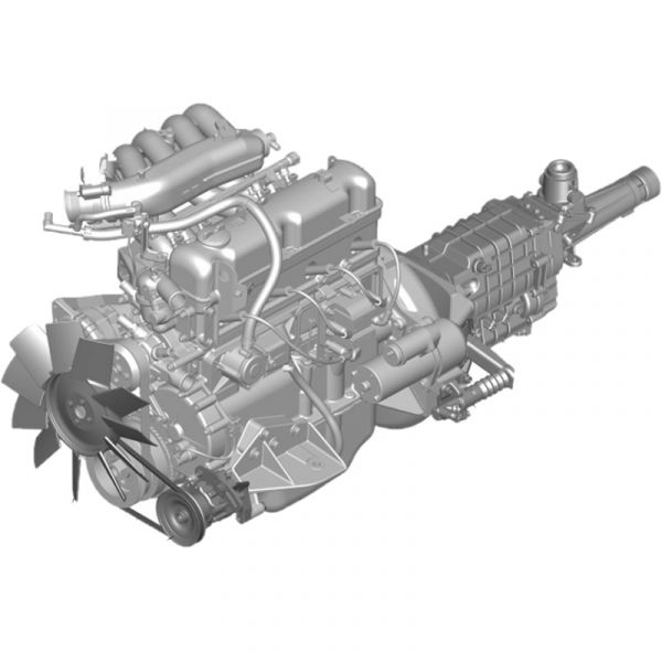 Двигатель ГАЗель 4216 бизнес ЕВРО-4 инж. под ГУР поликлин. чугун. блок (АО "Ульяновский моторный завод") /42164.1000402-170/