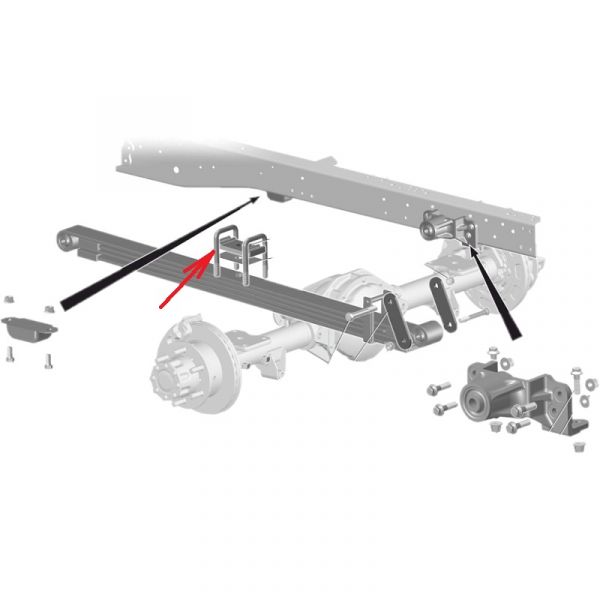 Стремянка рессоры ГАЗель NEXT 4.6 т. (ПАО "ГАЗ" Оригинал) /3291-2902408/