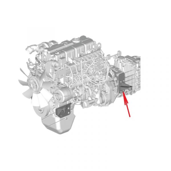 Кронштейн задний левый ГАЗон NEXT (ООО "Автомобильный завод "ГАЗ") /С41R13-1001091-30/