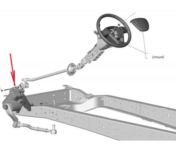 Механизм рулевой ГАЗон NEXT (РУПП "Борисовский завод "Автогидроусилитель" ГАЗ Оригинал) /ШНКФ453461.200-20/
