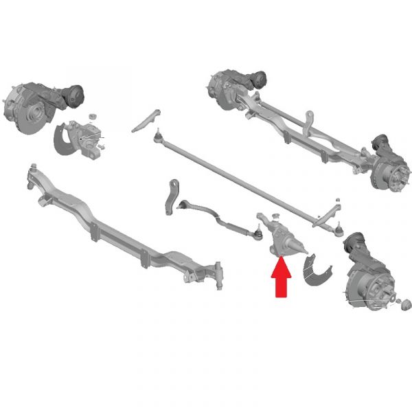 Кулак поворотный ГАЗон NEXT (10 т.) левый (ПАО "ГАЗ") /С40R13-3001013-11/