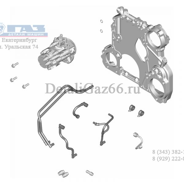 Комплект для замены ТНВД Bosch 5340.1111008 на ТНВД ЯЗДА 53445.1111008 (ПАО "Автодизель"(ЯМЗ)) /5340.3906007-30/