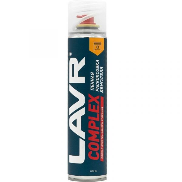 Раскоксовыватель двигателя "LAVR" (пенная) (400 мл) /Ln2510/