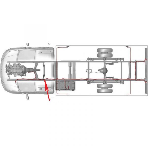 Автопроводка жгут по раме ГАЗель NEXT (+1BB -9FB) (ООО "Арзамасское ПО Автопровод"  ГАЗ Оригинал) /А21R33.3724030-11/
