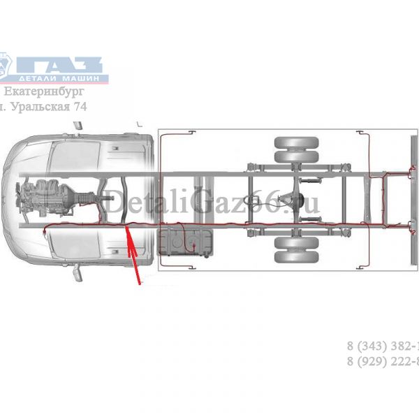 Автопроводка жгут по раме ГАЗель NEXT (ООО "Арзамасское ПО Автопровод"  ГАЗ) /А21R33.3724030-11/