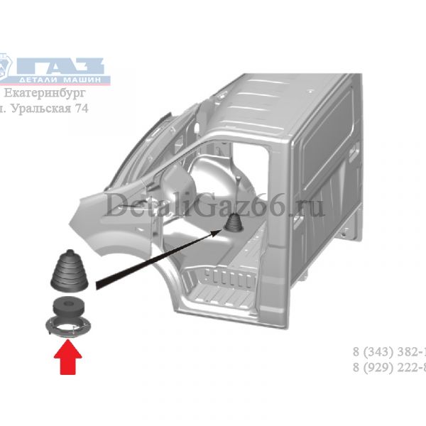 Облицовка крышки люка пола ГАЗель NEXT (стигма-нн  ГАЗ) /А21R23-5107200/