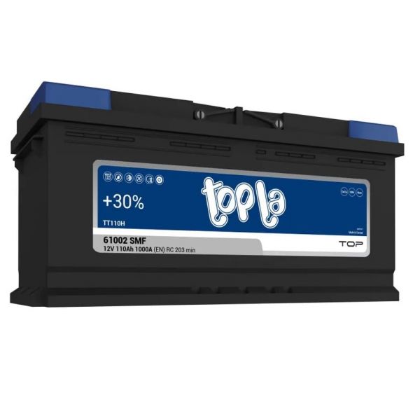 АКБ Topla TOP 110 А/ч, 1000A, о/п, 12 В (394x175x190) /tt1100/