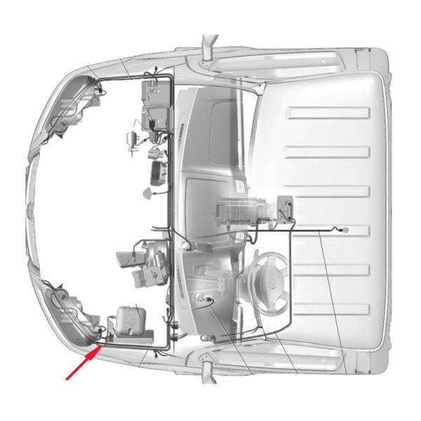 Автопроводка жгут ГАЗель бизнес дв. УМЗ-4216 мотор. отсека №12 ЕВРО-4,5 (ООО "Автокомплект"  ГАЗ) /32217.3724012-120/