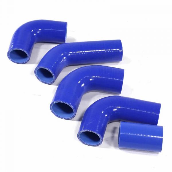 Патрубок радиатора ГАЗель-3302 дв. 406 в уп. (к-т 5 шт) (силикон) (ТМ "CARUM") /3302-1303000-02/