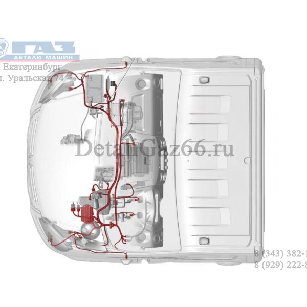 Автопроводка жгут ГАЗель NEXT дв. А275 мотор. отсека (ООО "Автокомплект"  ГАЗ) /А21R23.3724025-230/