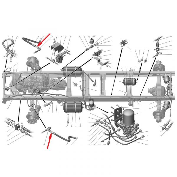 Гайка фитинга тормозной системы ГАЗон NEXT (Камоцци Пневматика, г. Москва  Camozzi) /.1593М20Х1.5N.N.S.С/
