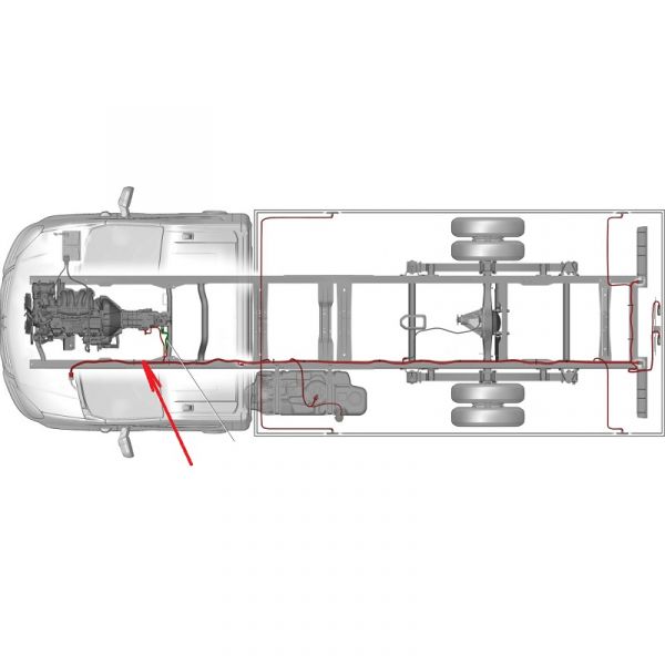 Автопроводка жгут по раме ГАЗель NEXT (-1BA- 1BB) (ООО "Арзамасское ПО Автопровод"  ГАЗ Оригинал) /А21R33.3724030-02/