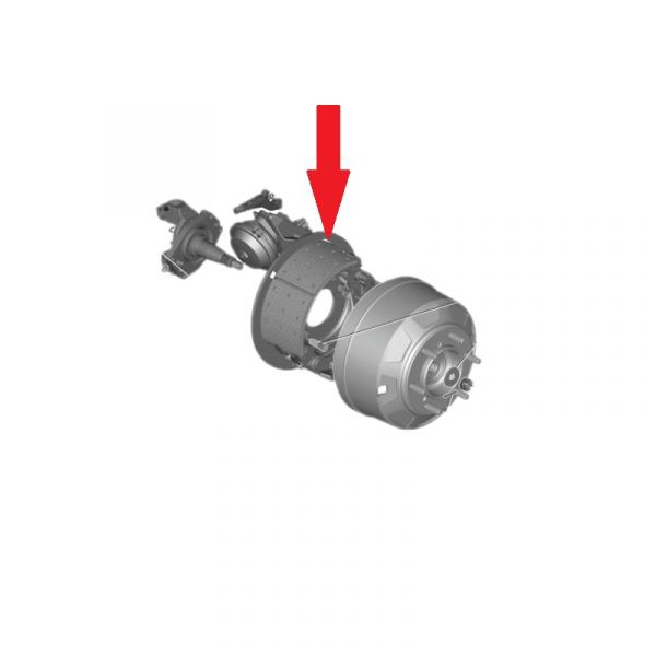 Тормоз передний ГАЗон NEXT (барабанные тормоза) левый (АО "Канашский автоагрегатный завод", г.Канаш  КаАЗ) /16.3501011-110У/